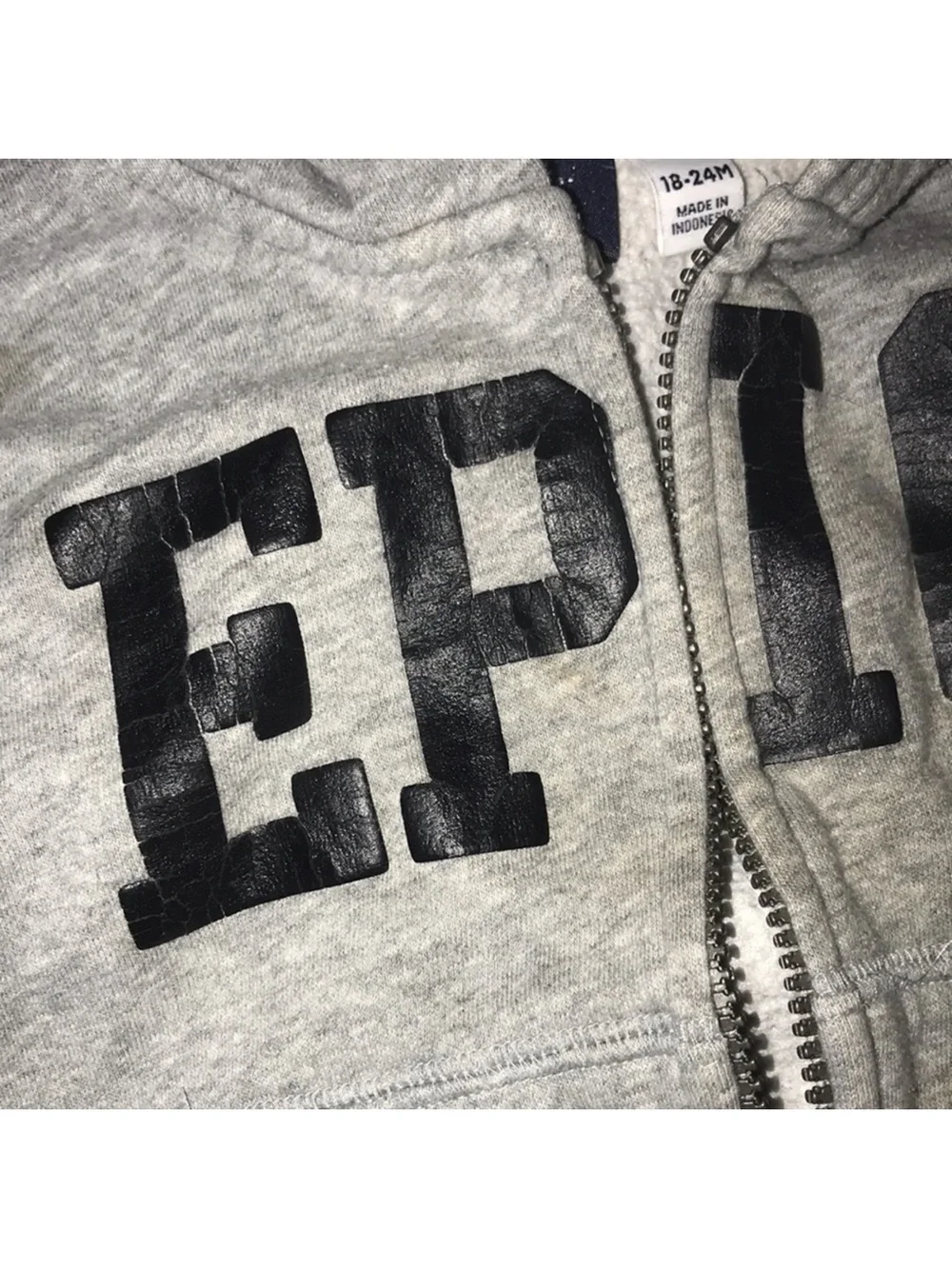 The Children’s Place 18-24 months Gray 'EPIC' Zip-Up Hoodie